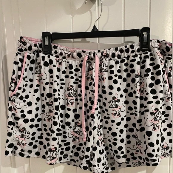 Disney Minnie Mouse Polka Dot Pajama Set - Black, White, Pink - Picture 4 of 11